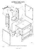 EXTERNAL OVEN Diagram and Parts List for SF010EERW2  Whirlpool Range