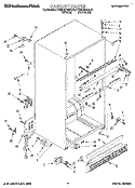 CABINET Diagram and Parts List for KTRD18KAAL21  Whirlpool Refrigerator