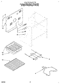 UNIT Diagram and Parts List for RF314BBDZ1  Whirlpool Range