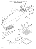 LOWER UNIT AND TUBE Diagram and Parts List for KBRC36MHS01  KitchenAid Refrigerator