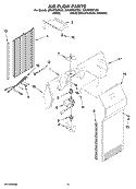 AIR FLOW PARTS Diagram and Parts List for GF6NFEXTY01  Whirlpool Refrigerator