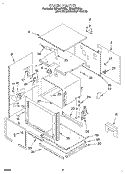 OVEN Diagram and Parts List for RB160PXBQ0  Whirlpool Wall Oven