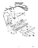 CONTROL Diagram and Parts List for 8ED25DQXXN01  Whirlpool Refrigerator