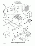UNIT PARTS Diagram and Parts List for KSRS22MWMS01  KitchenAid Refrigerator