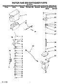 MOTOR AND ICE CONTAINER PARTS Diagram and Parts List for GD5NVAXSA02  Whirlpool Refrigerator
