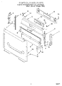 CONTROL PANEL Diagram and Parts List for SF365PEGN1  Whirlpool Range