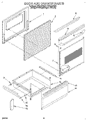 DOOR AND DRAWER Diagram and Parts List for RF314BBDZ1  Whirlpool Range