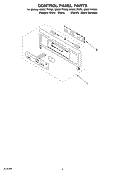 Part Location Diagram of WP8302994 Whirlpool Electronic Clock Oven Control