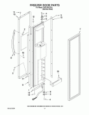 FREEZER DOOR PARTS Diagram and Parts List for KSSC36QTS03  KitchenAid Refrigerator