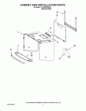 CABINET AND INSTALLATION PARTS Diagram and Parts List for YKHMS2050SS2  KitchenAid Microwave