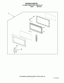 DOOR PARTS Diagram and Parts List for GMH3174XVS1  Whirlpool Microwave