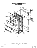 Part Location Diagram of 1103918 Whirlpool PANEL, REFRIGERATOR DOOR, GOLDEN WHEAT (ALSO ORDER ITEM 22)