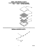 SECTION Diagram and Parts List for KECG260SWH5  KitchenAid Cooktop