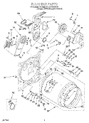 SECTION Diagram and Parts List for LET8858DQ1  Whirlpool Dryer