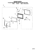 Part Location Diagram of 8205250 Whirlpool PANEL-DOOR