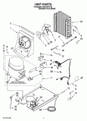 UNIT PARTS, OPTIONAL PARTS (NOT INCLUDED) Diagram and Parts List for KUIC15PLTS2  KitchenAid Ice Maker