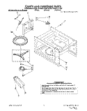CAVITY AND TURNTABLE, LIT/OPTIONAL Diagram and Parts List for KCMS125YWH0  KitchenAid Microwave