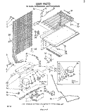 UNIT Diagram and Parts List for ET12PCXMWR0  Whirlpool Refrigerator