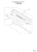 BACKGUARD, LITERATURE Diagram and Parts List for FEP210EQ2  Roper Range