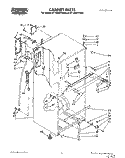 CABINET Diagram and Parts List for RT14DMXYW00  Roper Refrigerator