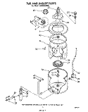 TUB AND BASKET Diagram and Parts List for LA9800XMW0  Whirlpool Washer