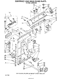 CONTROLS AND REAR PANEL Diagram and Parts List for LA6000XPW5  Whirlpool Washer