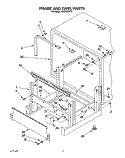 FRAME AND TANK Diagram and Parts List for KUDC220T6  KitchenAid Dishwasher