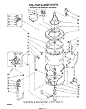TUB AND BASKET Diagram and Parts List for LA5715XPW0  Whirlpool Washer