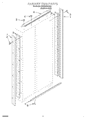 CABINET TRIM Diagram and Parts List for KSSS48MHX00  KitchenAid Refrigerator