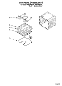 INTERNAL OVEN PARTS Diagram and Parts List for YRBS305PDQ7  Whirlpool Wall Oven