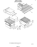 Part Location Diagram of 935163 Whirlpool Shelf, Freezer