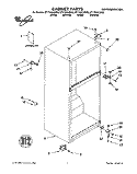 CABINET, LITERATURE Diagram and Parts List for ET17CKYJW00  Whirlpool Refrigerator