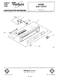 CONSOLE Diagram and Parts List for DU8116XT0  Whirlpool Dishwasher