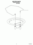 HEATER PARTS Diagram and Parts List for KUDU03FTPA3  KitchenAid Dishwasher