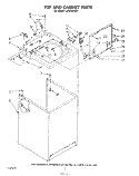 TOP AND CABINET , LITERATURE AND OPTIONAL Diagram and Parts List for LA5578XSW1  Whirlpool Washer