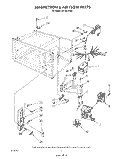 MAGNETRON AND AIR FLOW , LIT/OPTIONAL Diagram and Parts List for MT1851XW0  Whirlpool Microwave