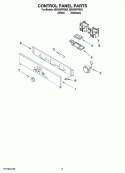 CONTROL PANEL PARTS Diagram and Parts List for IBS550PRQ04  Whirlpool Wall Oven