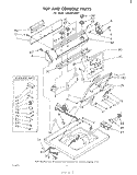 TOP AND CONSOLE Diagram and Parts List for LA5580XPW1  Whirlpool Washer