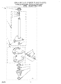 BRAKE AND DRIVE TUBE Diagram and Parts List for RAX7244EN0  Roper Washer