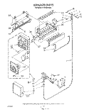 ICEMAKER Diagram and Parts List for ET22DMXVM00  Whirlpool Refrigerator