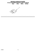 MISCELLANEOUS PARTS OPTIONAL PARTS (NOT INCLUDED) Diagram and Parts List for DUL300XTKQ0  Whirlpool Dishwasher