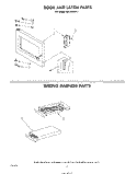 DOOR AND LATCH , WIRING HARNESS Diagram and Parts List for MW1000XP1  Whirlpool Microwave