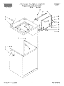 TOP AND CABINET Diagram and Parts List for RAB4232EW1  Roper Washer