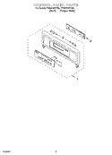 CONTROL PANEL PARTS Diagram and Parts List for YRBS275PDQ5  Whirlpool Wall Oven