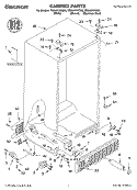 CABINET PARTS Diagram and Parts List for TS25AFXKS03  Estate Refrigerator