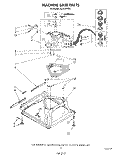 MACHINE BASE Diagram and Parts List for AL4132VW0  Whirlpool Washer