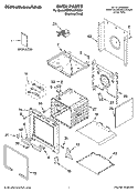 OVEN PARTS Diagram and Parts List for KDRP467KSS07  KitchenAid Range
