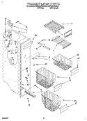 FREEZER LINER Diagram and Parts List for 4KSRS27QAA01  KitchenAid Refrigerator
