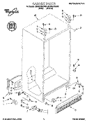 CABINET Diagram and Parts List for 8ED22DQXBN01  Whirlpool Refrigerator