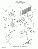 UNIT PARTS Diagram and Parts List for W8TXEWFYB02  Whirlpool Refrigerator